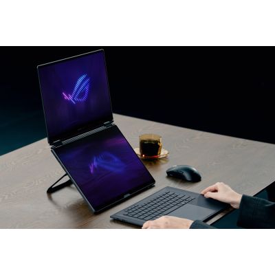 52. ASUS ROG Zephyrus Duo 16 GX651AX-U9322X Ultra 9 386H 2x16,0" 3K Touch OLED 120Hz 1100nits AG 32GB LPDDR5X SSD2TB GeForce RTX 5090 24GB CAM1080p + IR 90Whs W11Pro Aluminium Stellar Gray