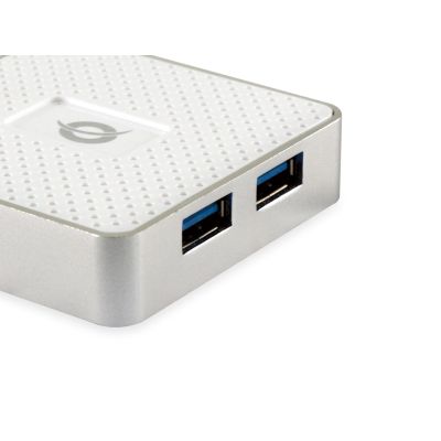 5. Conceptronic HUBBIES03W USB 3.2 Gen 1 (3.1 Gen 1) Micro-B Hubs, 5000 Mbit/s, Weiß
