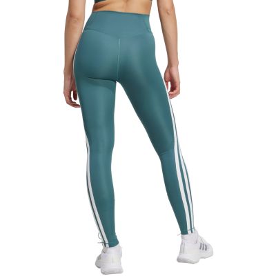 3. Adidas Optime Essentials 3-Streifen 7/8 Damen Leggings Grün JY2152