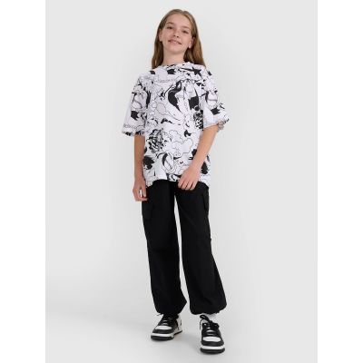 14. Oversized T-Shirt mit Aufdruck für Mädchen 4F 4FJRAW25TTSHF3069-90A