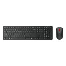 Lenovo 4X31S04814 Tastatur und Maus inklusive, Office RF Wireless + Bluetooth, Deutsch, Schwarz