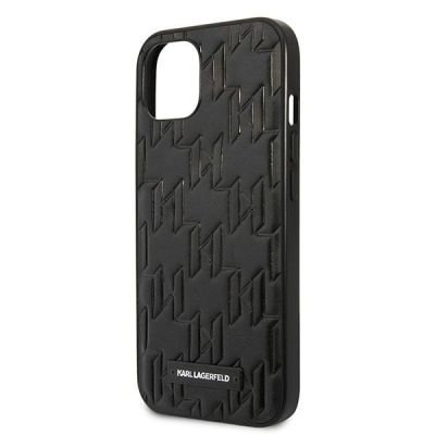 5. Karl Lagerfeld KLHCP13SMNMP1K iPhone 13 mini 5,4" Hardcase schwarz / schwarzes Monogram Plaque