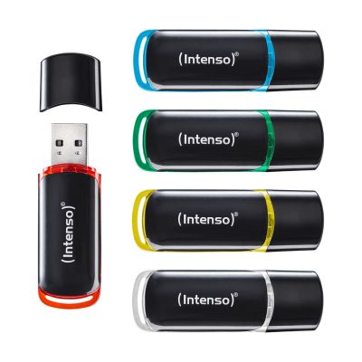 8. Intenso 3511595 USB-Stick 64 GB USB Typ-A 2.0 Schwarz, Rot, Grün, Transparent, Gelb, Blau