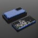 13. Gepanzerte Hülle mit Wabenstruktur und Gelrahmen für Samsung Galaxy S22 Ultra blau