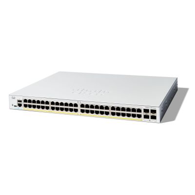Cisco C1200-48P-4X Netzwerk-Switch, Managed L2/L3 Gigabit Ethernet (10/100/1000), Weiß