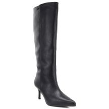 Damen-Lederstiefel mit hohem Absatz, gefüttert, schwarz, Big Star UU274497