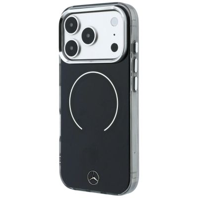 2. Mercedes Doppelschicht-MagSafe-Hülle mit ikonischem Logo für iPhone 18 Pro Max / 17 Pro Max – Schwarz
