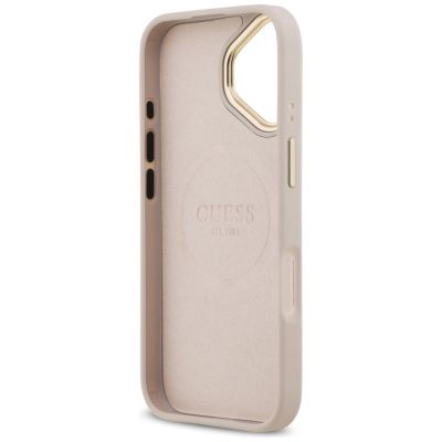 7. Guess 4G Logo Plate MagSafe Case für iPhone 17 - Pink