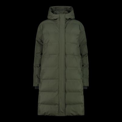 8. CMP Damen Kapuzenmantel isoliert wasserdicht grün (34K0096/F905)