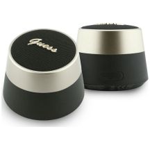 Guess 5W Bluetooth-Lautsprecher mit Metalllogo – Schwarz