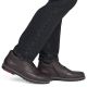 6. Braune Herren-Ankle-Boots aus Leder, gefüttert, Rieker 10507-25