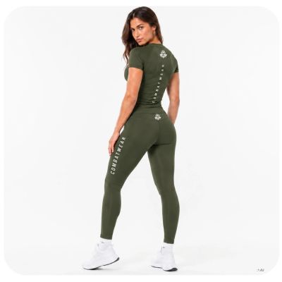 5. ARMY GREEN COMBATWEAR Damen-Rashguard | DBX Bushido
