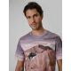 3. Herren-T-Shirt mit Aufdruck, regulär, Größe 4F 4FRSS26TTSHM4229-83A