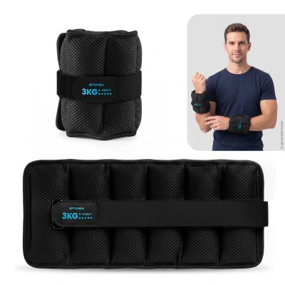 2. Set aus 2 Hand- oder Fußgelenkgewichten Spokey ACTIVE FORM 3 kg