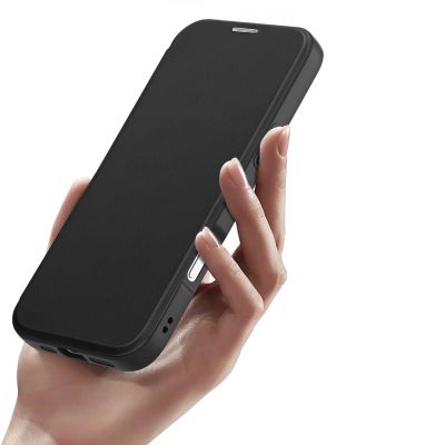 7. Dux Ducis Skin X Pro Hülle für iPhone 17 Pro Max mit Wallet, MagSafe kompatibel - Schwarz