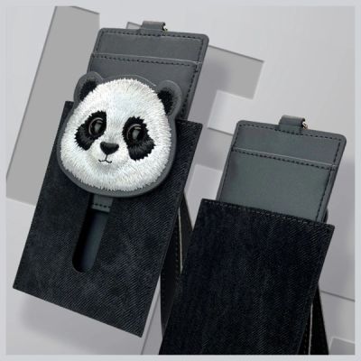 7. Nimmy Big Eyed Pet 2.0 Kartenetui mit Katzenmotiv, Schwarz