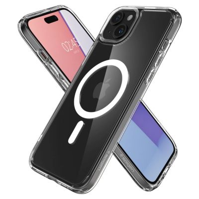 6. Spigen Ultra Hybrid Mag-Hülle mit MagSafe für iPhone 15 Plus – Weiß