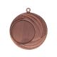 4. Bronzemedaille insgesamt mit Platz für ein Emblem, 25 mm Stahl
