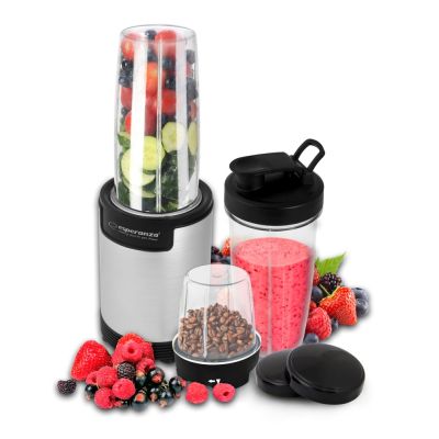 13. Esperanza NUTRI BOMB EKM030 Sportmixer zum Zerkleinern (900W; schwarz und silber)