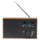 2. Radio Denver DAB-46 Dunkelgrau Internet Analog und Digital Schwarz, Braun