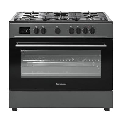 Ravanson KWGE-K90A Cheff Modern Black Gas-Elektroherd