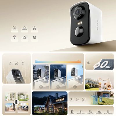 5. Dreame Navo Care SE 1 Outcam Außenkamera mit Solarpanel – weiß
