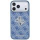 3. Guess 4G & Big Strass Logo Hülle für iPhone 18 Pro Max / 17 Pro Max - Blau