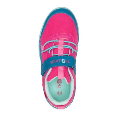 6. Trollkids Skaland Barfußwanderschuhe, leuchtendes Rosa/Sumpfblau/Aquamarin