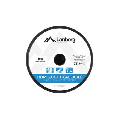 3. LANBERG HDMI-KABEL LANBERG HDMI-KABEL M/M V2.0 10M OPTISCH AOC SCHWARZ CA-HDMI-20FB-0100-BK