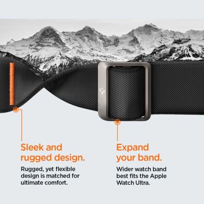 14. Spigen Lite Fit Pro Hülle mit Armband für Apple Watch Ultra 1/2 (49 mm) – mattschwarz