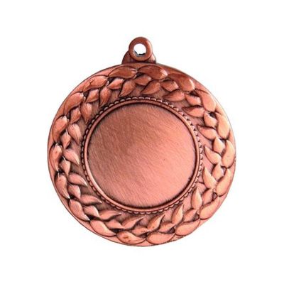 Bronzemedaille mit Platz für ein 25-mm-Emblem – Stahlmedaille