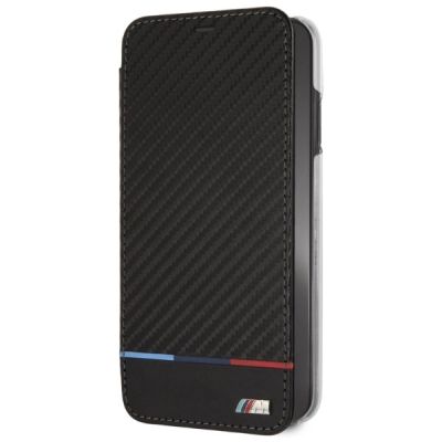 2. BMW Carbon Tricolor Stripe iPhone XS Max Hülle - Schwarz