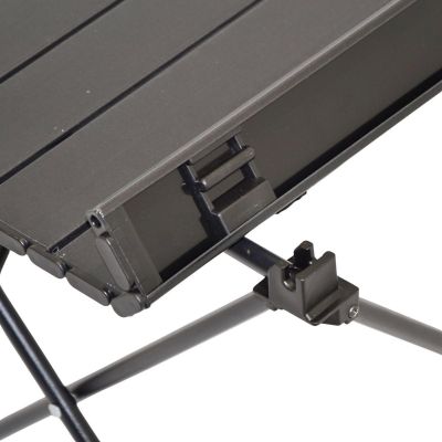 44. Faltbares Touristen-Set 3-in-1 Tisch und 2 Stühle Schwarz Enero Camp