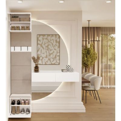 5. Garderobenschrank HAGA, 1 Stück, Weiß