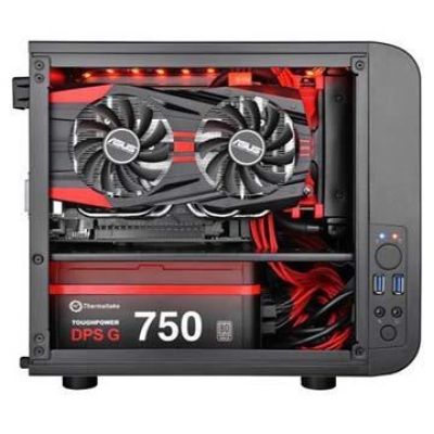4. Thermaltake Core V1 CA-1B8-00S1WN-00 Gehäuse (Mini-ITX; schwarz)