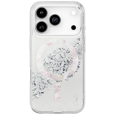 Uniq Coehl Crystelle Magnetische Ladehülle für iPhone 17 Pro – Silber