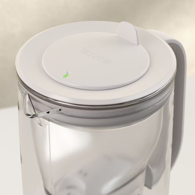 10. Brita Glasfilterkanne + 2 MaxtraPro PP-Kartuschen (blau; 2,5 l)