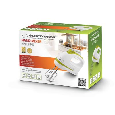 10. Esperanza Apple Pie Handmixer EKM011 (400W; weiß)