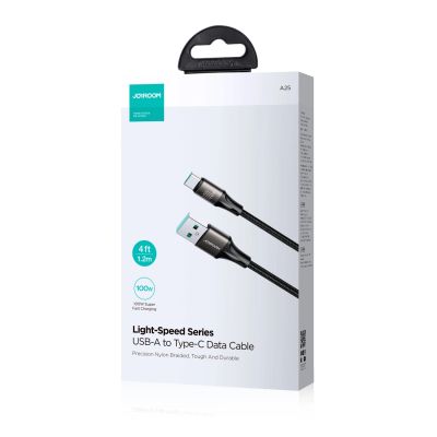 5. Joyroom Light-Speed ​​Series S-A25 USB-A/USB-C Kabel 100W 1,2m - schwarz