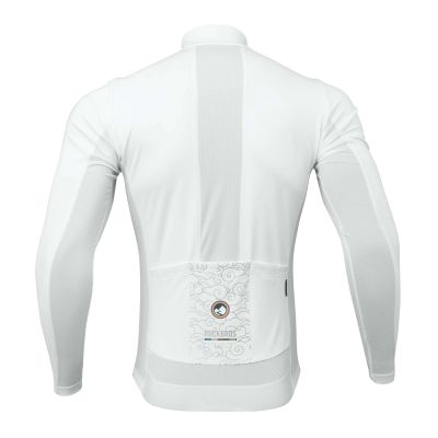 2. Rockbros TLWT001 ROAD TO SKY winddichtes, isoliertes Radtrikot, Größe M – weiß