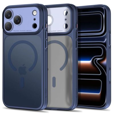 Tech-Protect MagPrime MagSafe CC Hülle für iPhone 18 Pro / 17 Pro – Matt Marineblau