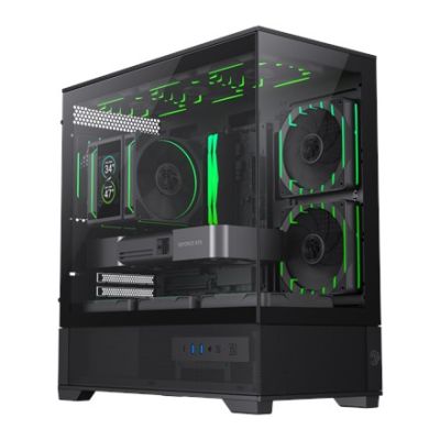 11. GameMax VISTA 2 MB Mini-Tower Schwarz