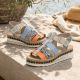 10. Rieker V7904-90 Damen-Keilsandalen aus Leder