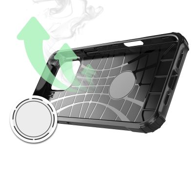 6. Hybrid Armor Panzerhülle für iPhone 16 Pro – Schwarz