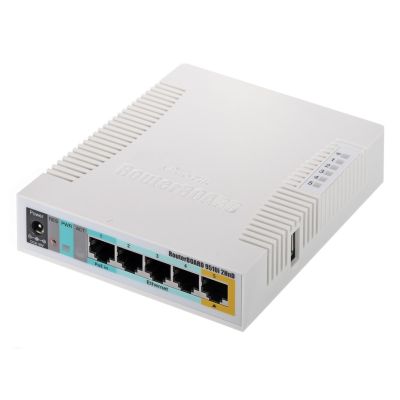 WiFi 4-Router Mikrotik RB951Ui-2HnD 2,4 GHz (2x2) 5p