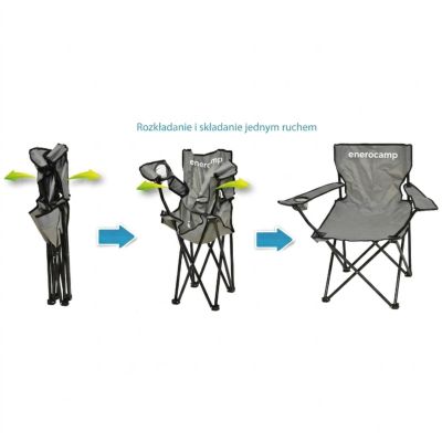 17. Klappbarer Campingstuhl 50 x 50 x 80 cm, Grau