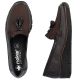 5. Rieker 53771-25 Damen-Keilschuhe aus Leder, bequemes Braun