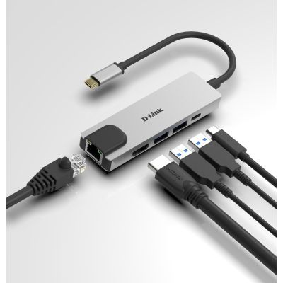 3. D-Link DUB-M520 Adapter – Kabelgebunden – Thunderbolt 3 – 60 W – 10/100/1000 Mbit/s – IEEE 802.3 – IEEE 802.3ab – IEEE 802.3az – IEEE 802.3u – IEEE 802.3x – Aluminium