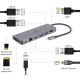 4. GEMBIRD MULTI-ADAPTER USB TYP-C 5IN1 HUB, HDMI, KARTENLESER, LAN, PD - 100W)