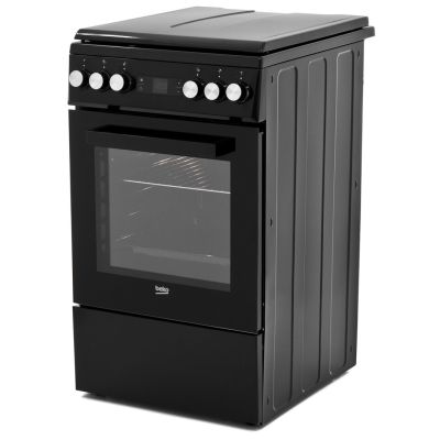 8. BEKO FSE52321DBD Gas-Elektro-Herd | Konvektion | Grill | Dampfreinigung | Schwarz